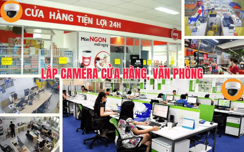 Lắp đặt camera cửa hàng văn phòng