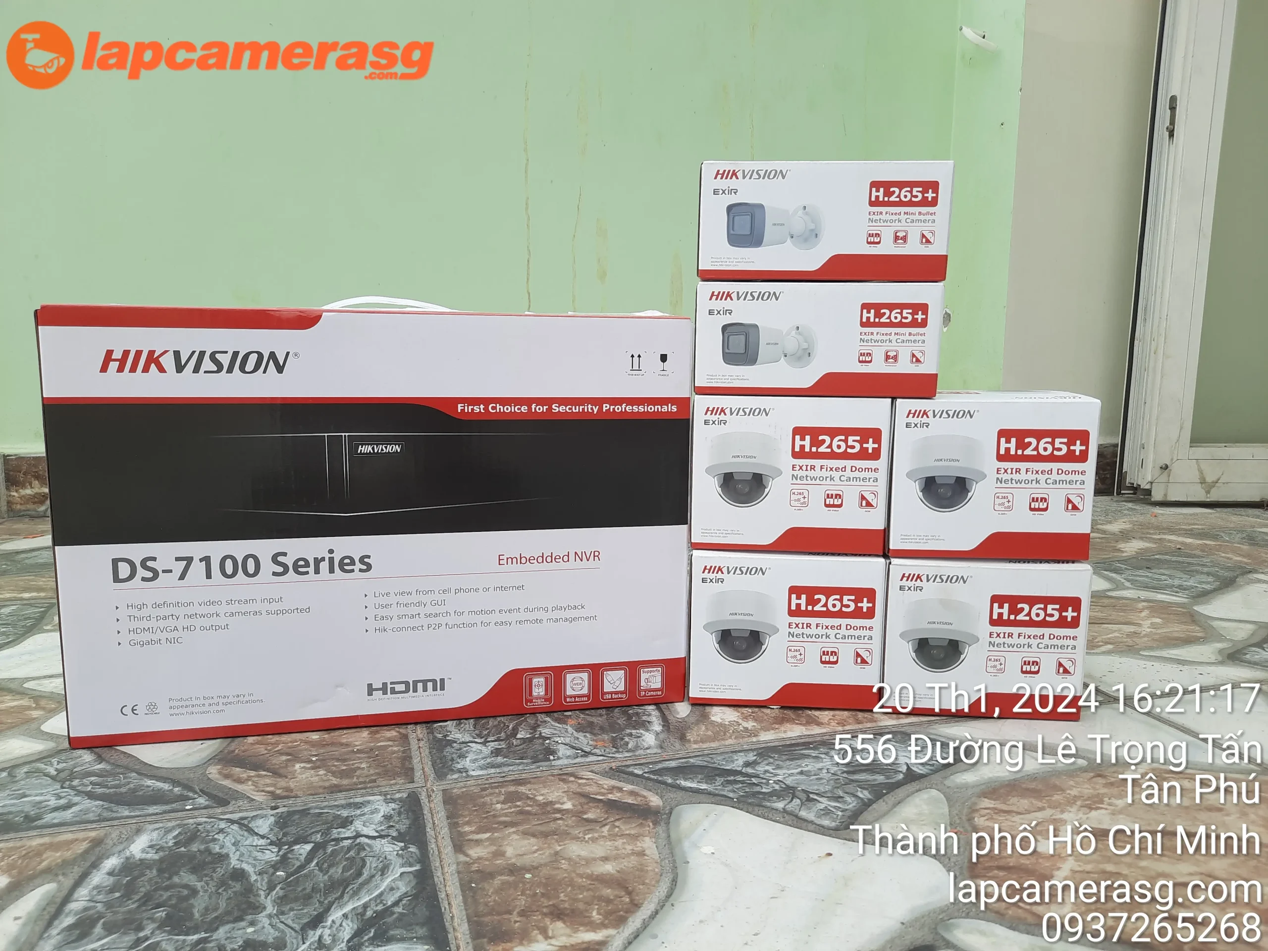 Bộ camera giám sát tại Tân Phú