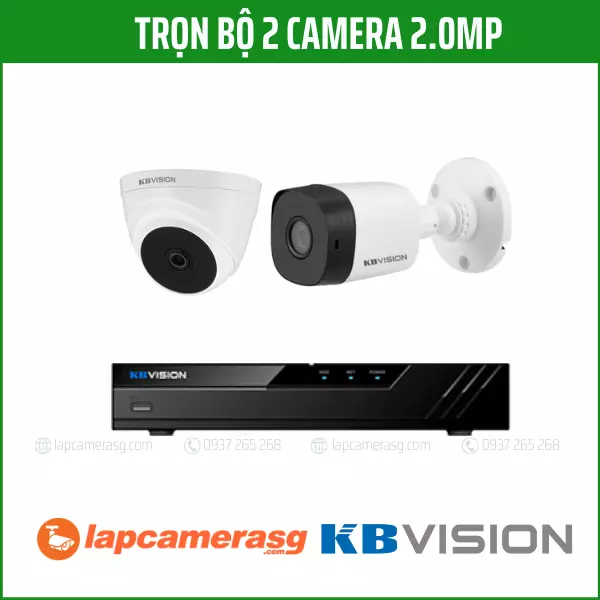 Trọn Bộ 2 Camera Kbvision