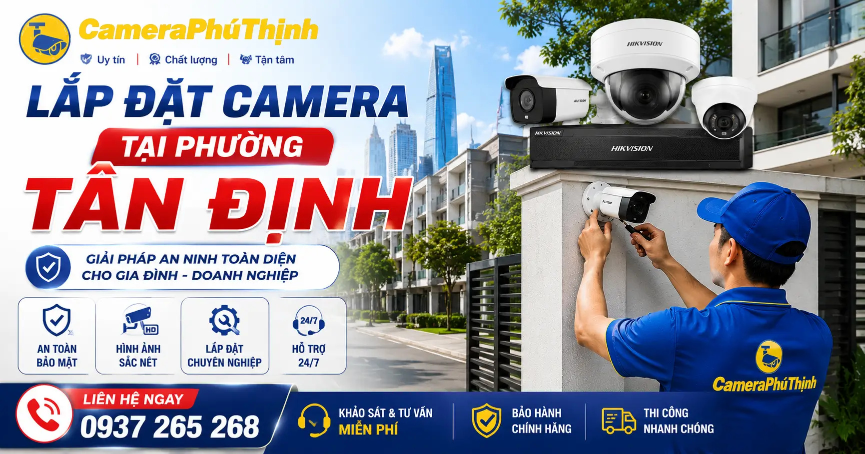 Lắp đặt camera tại Phường Tân Định